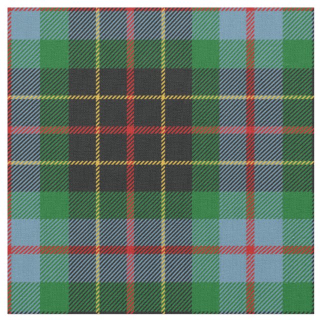 Tartan för klan för Brodie jakt skotsk Tyg (Närbild)
