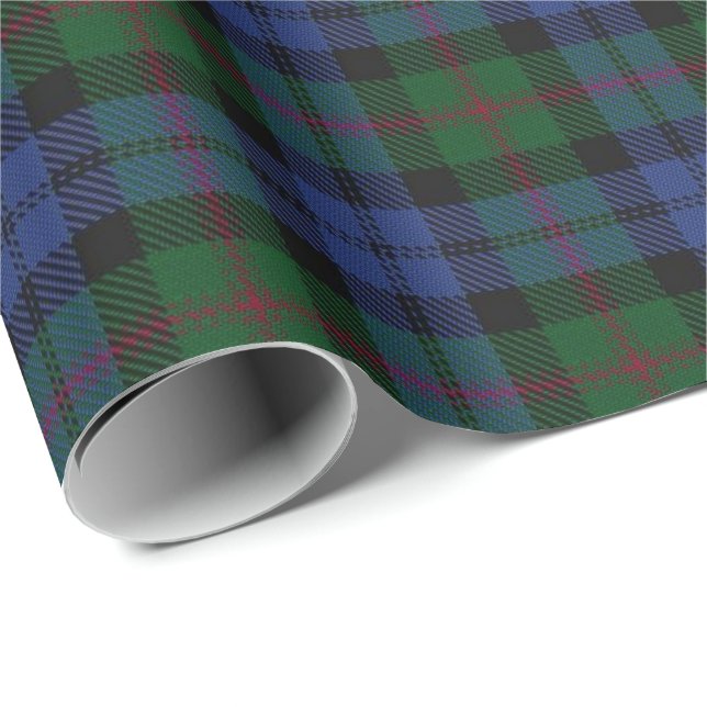 Tartan för klanBaird skott Presentpapper (Rullad Hörn)