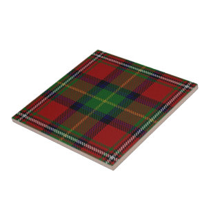 Tartan för klanBoyd skotsk uttryck Kakelplatta