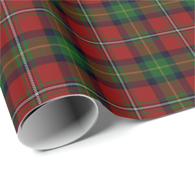 Tartan för klanBoyd skott Presentpapper (Rullad Hörn)