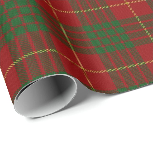 Tartan för klanCameron skott Presentpapper (Rullad Hörn)