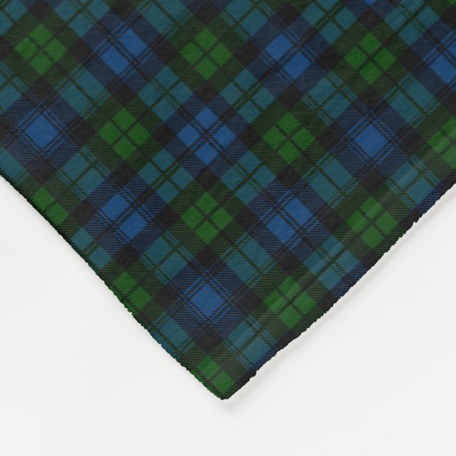 Tartan för klanCampbell militär Fleecefilt (Hörn)