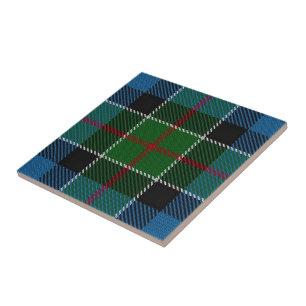 Tartan för klanColquhoun skotsk uttryck Kakelplatta