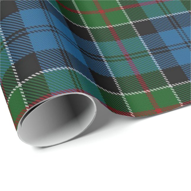 Tartan för klanColquhoun skott Presentpapper (Rullad Hörn)
