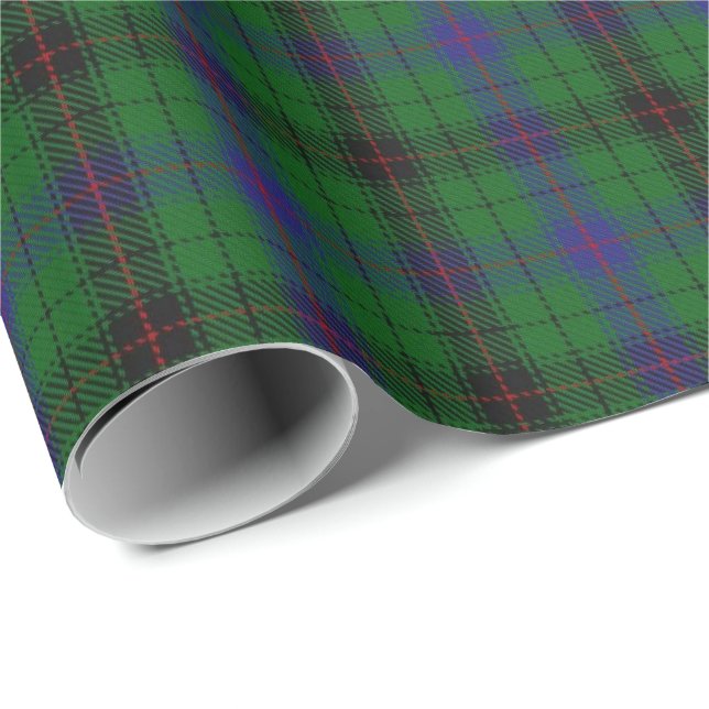 Tartan för klanDavidson skott Presentpapper (Rullad Hörn)