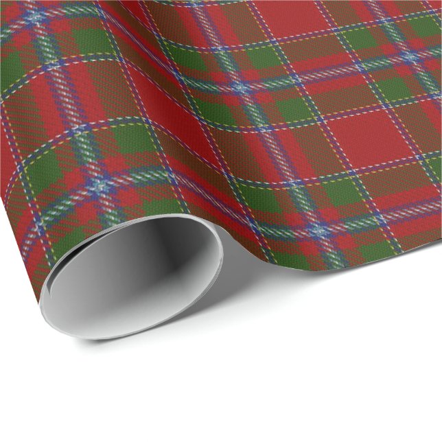 Tartan för klanDrummond skott Presentpapper (Rullad Hörn)