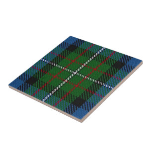 Tartan för klanFergusson skotsk uttryck Kakelplatta