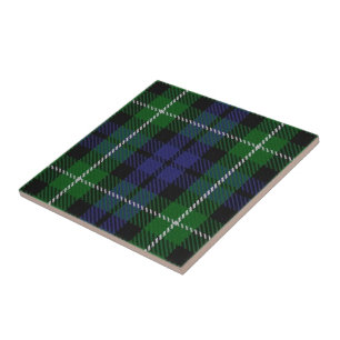 Tartan för klanGraham skotsk uttryck Kakelplatta