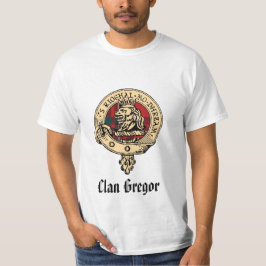 Tartan för klanGregor rå emblem Tee Shirt