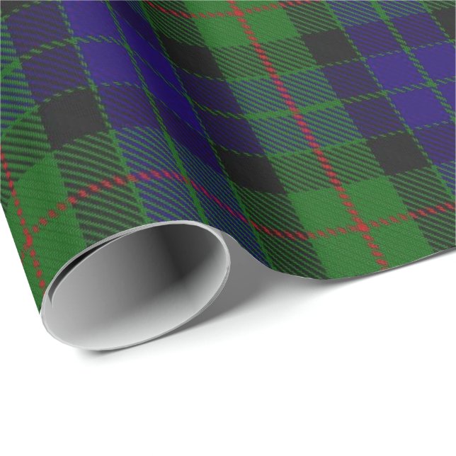 Tartan för klanGunn skott Presentpapper (Rullad Hörn)