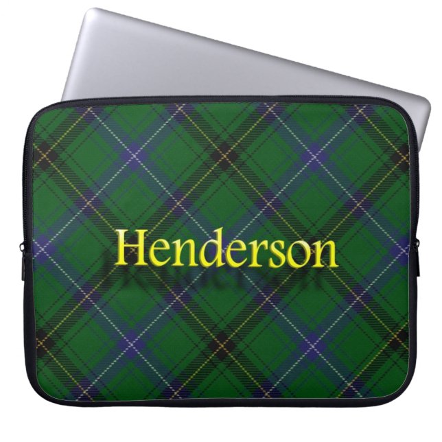 Tartan för klanHenderson skott Laptop Sleeve (Framsidan)