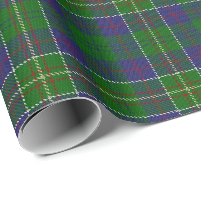 Tartan för klanjägareskott presentpapper (Rullad Hörn)