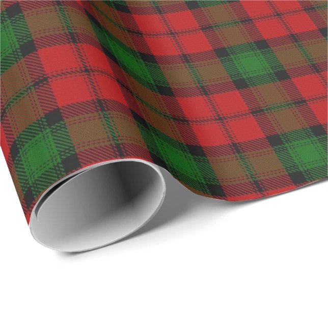 Tartan för klanKerr skott Presentpapper (Rullad Hörn)