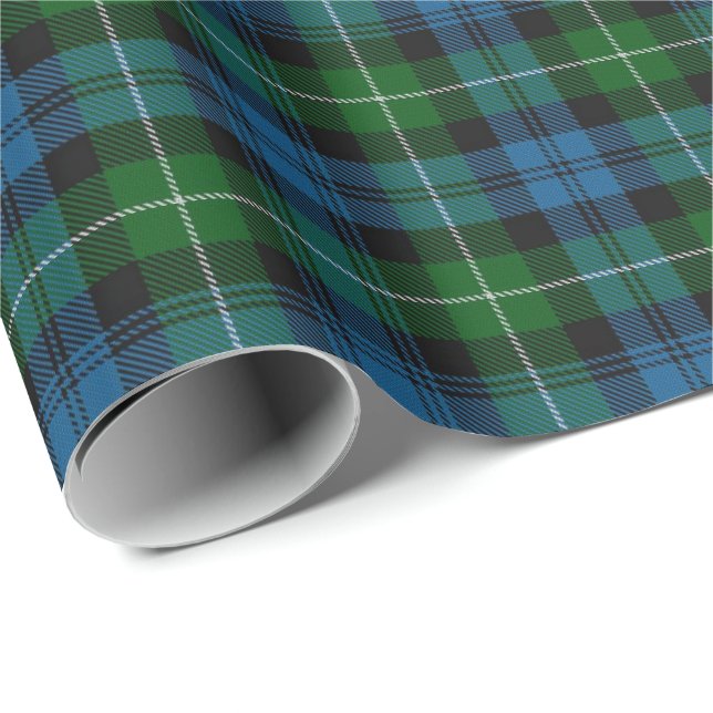 Tartan för klanLamont skott Presentpapper (Rullad Hörn)
