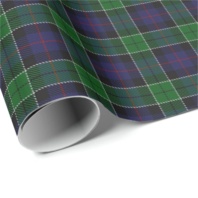 Tartan för klanLeslie skotsk jakt Presentpapper (Rullad Hörn)