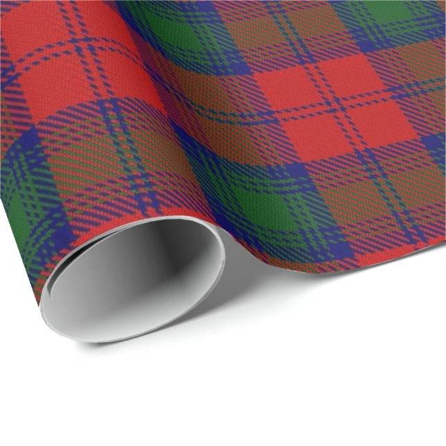 Tartan för klanLindsay Lindsey skott Presentpapper (Rullad Hörn)