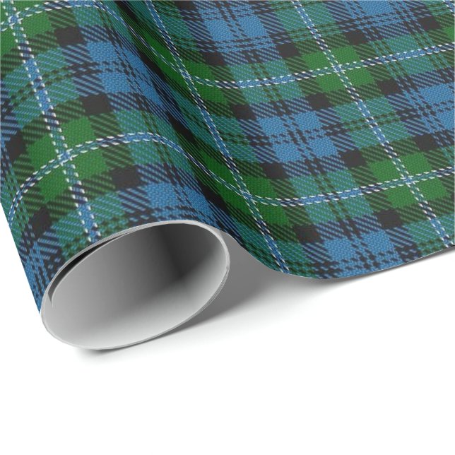 Tartan för klanLyon skott Presentpapper (Rullad Hörn)