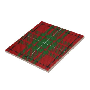Tartan för klanMacAulay skotsk uttryck Kakelplatta