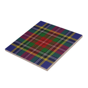 Tartan för klanMacBeth skotsk uttryck Kakelplatta