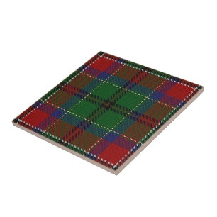 Tartan för klanMacCulloch skotsk uttryck Kakelplatta