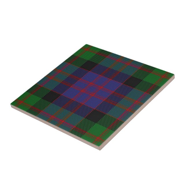 Tartan för klanMacDonald Donald skotsk uttryck Kakelplatta (Sidan)