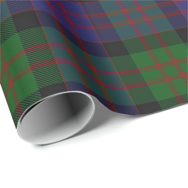 Tartan för klanMacDonald Donald skott Presentpapper (Rullad Hörn)