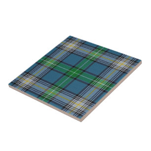 Tartan för klanMacDowall skotsk uttryck Kakelplatta