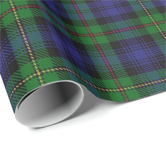 Tartan för klanMacEwen Ewen skott Presentpapper (Rullad Hörn)