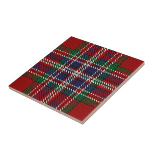Tartan för klanMacFarlane skotsk uttryck Kakelplatta