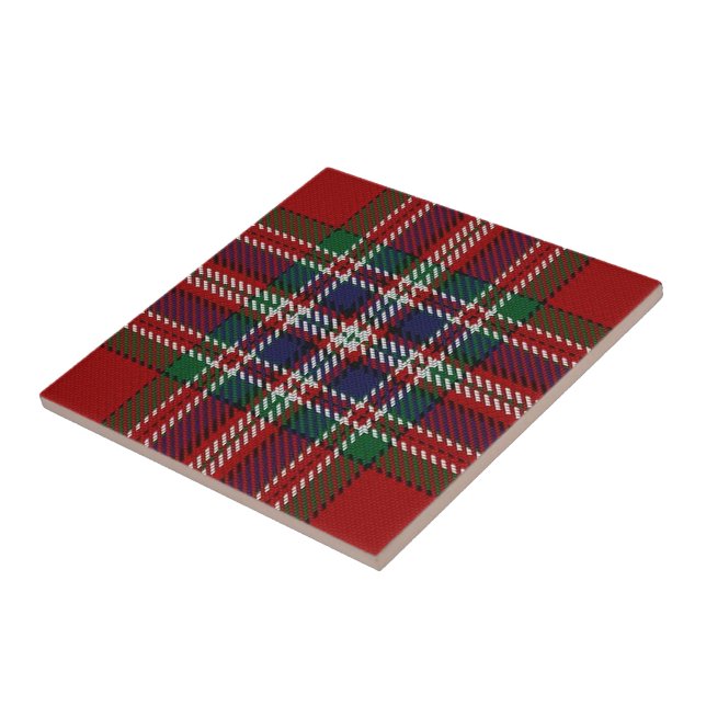 Tartan för klanMacFarlane skotsk uttryck Kakelplatta (Sidan)