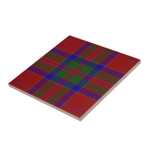 Tartan för klanMacGillivray skotsk uttryck Kakelplatta