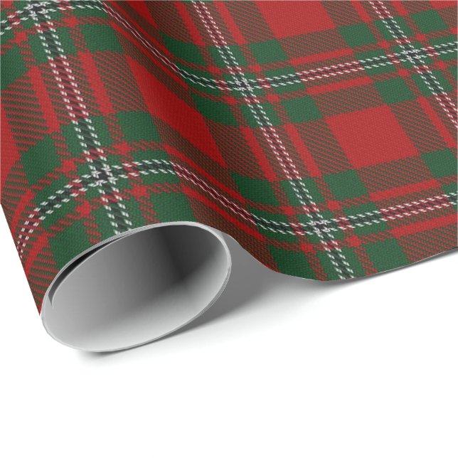 Tartan för klanMacGregor skott Presentpapper (Rullad Hörn)