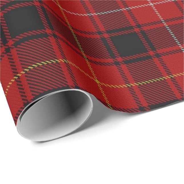 Tartan för klanMacIver skott Presentpapper (Rullad Hörn)