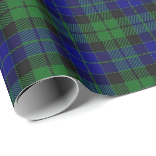Tartan för klanMacKay McKay skott Presentpapper (Rullad Hörn)