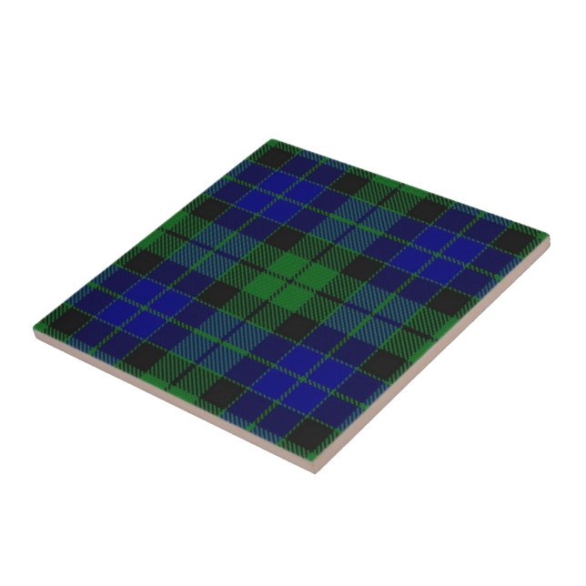 Tartan för klanMacKay skotsk uttryck Kakelplatta (Sidan)