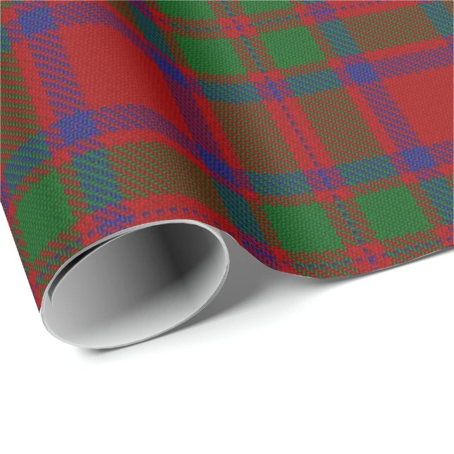 Tartan för klanMacKintosh McIntosh skott Presentpapper (Rullad Hörn)