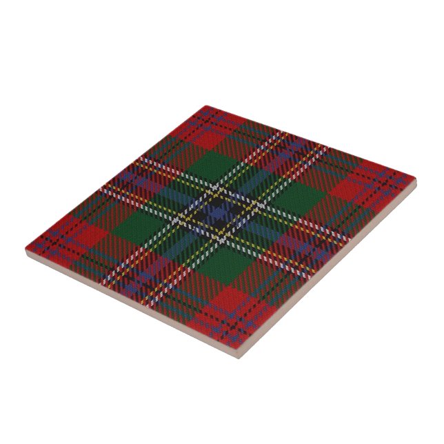 Tartan för klanMacLean skotsk uttryck Kakelplatta (Sidan)