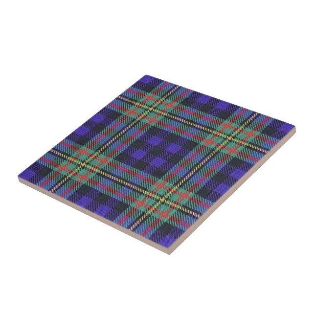 Tartan för klanMacLellan skotsk uttryck Kakelplatta (Sidan)