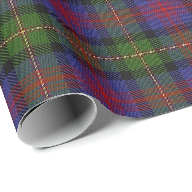 Tartan för klanMacLennan skott Presentpapper (Rullad Hörn)