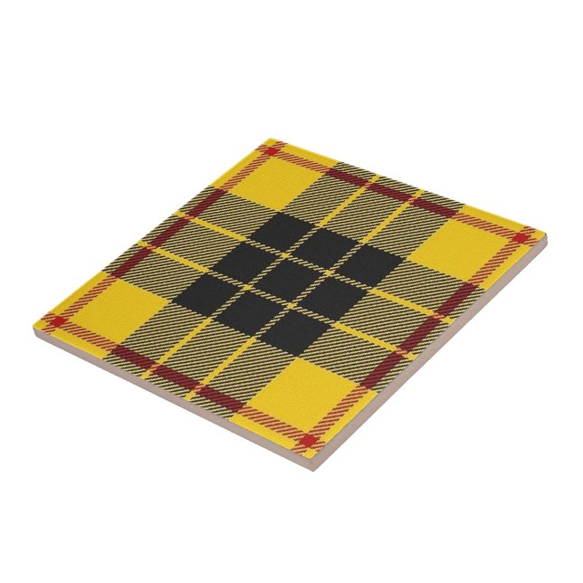 Tartan för klanMacLeod skotsk uttryck Kakelplatta (Sidan)