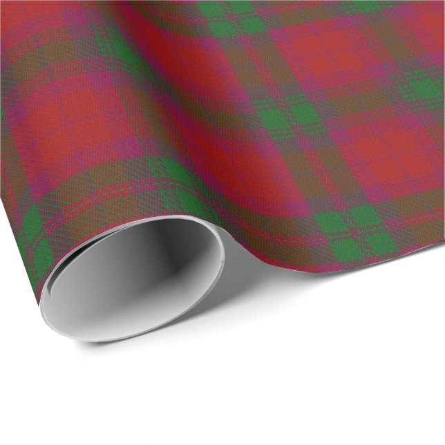 Tartan för klanMacNab skott Presentpapper (Rullad Hörn)