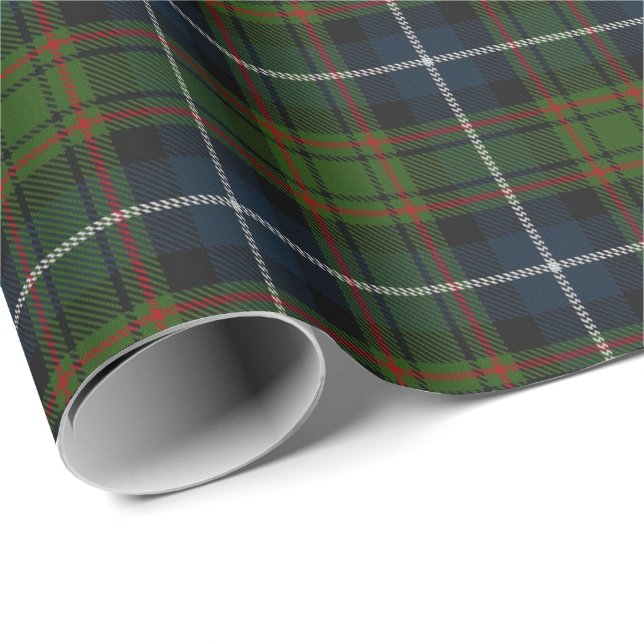 Tartan för klanMacRae skott Presentpapper (Rullad Hörn)