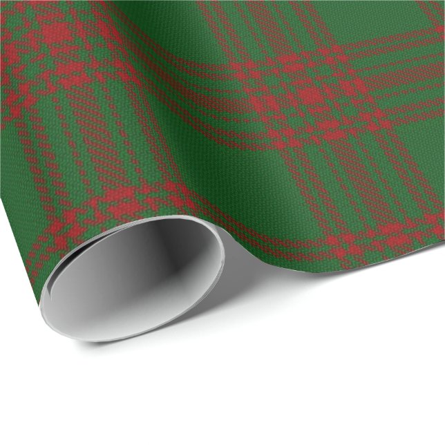 Tartan för klanMenzies skott Presentpapper (Rullad Hörn)
