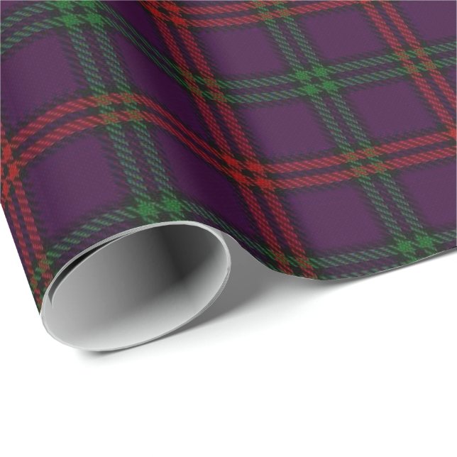 Tartan för klanMontgomery skott Presentpapper (Rullad Hörn)