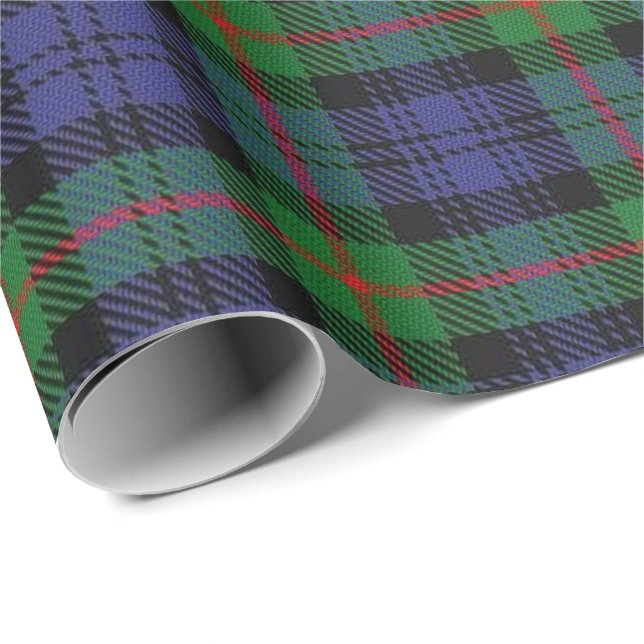 Tartan för klanMurray skott Presentpapper (Rullad Hörn)