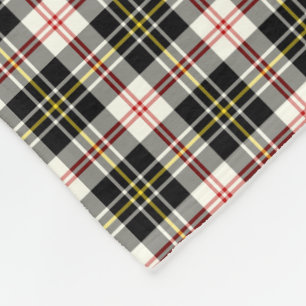 Tartan för klänning för MacPherson klan svartvi Fleecefilt