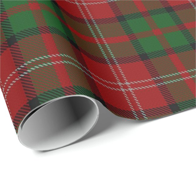 Tartan för klanNisbet Nesbitt Nesbit skott Presentpapper (Rullad Hörn)