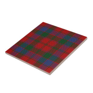 Tartan för klanRobertson skotsk uttryck Kakelplatta