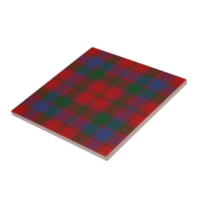 Tartan för klanRobertson skotsk uttryck Kakelplatta (Sidan)