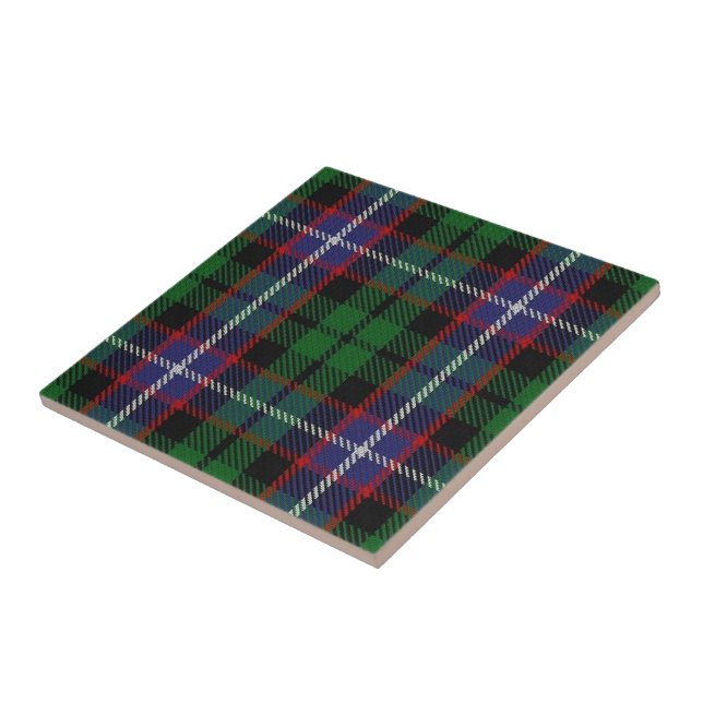 Tartan för klanRussell skotsk uttryck Kakelplatta (Sidan)